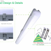 Đèn led chống ẩm WT008 LED60 Philips